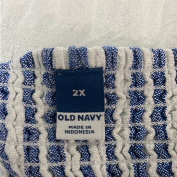 Old Navy Blue and White Striped Women's Dress - Picture 2 of 4